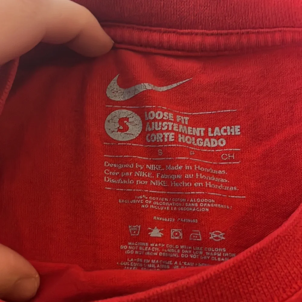 Nike Small Loose Fit Central Missouri Mules Long Sleeve Graphic T Shirt